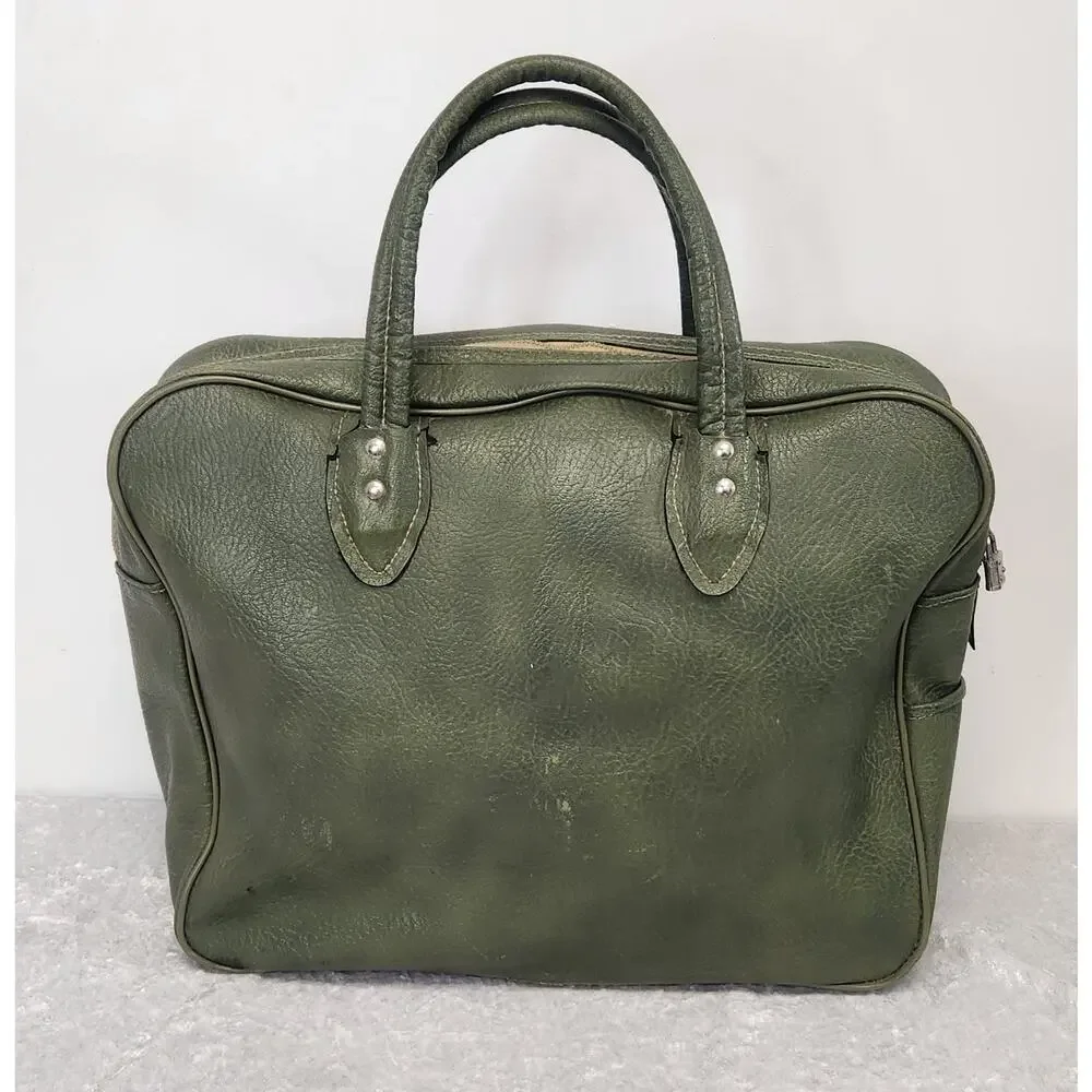 Vintage FLITE-LINE Retro Green Flight Attendant Bag